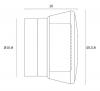 LOMIRA WALL LIGHT NICKEL IP44
